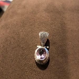 Sarta silver amathyst pendant